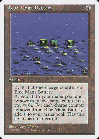 Blue Mana Battery [Fourth Edition] | Exor Games Bridgewater