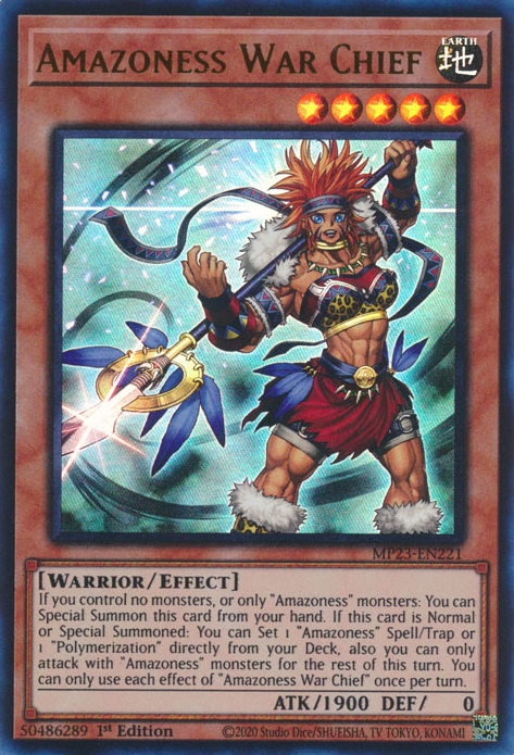 Amazoness War Chief [MP23-EN221] Ultra Rare | Exor Games Bridgewater