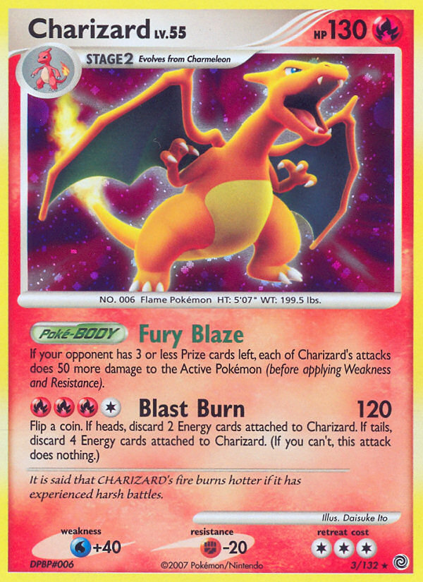 Charizard (3/132) [Diamond & Pearl: Secret Wonders] | Exor Games Bridgewater