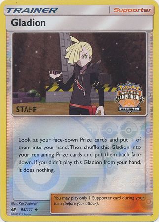 Gladion (95/111) (Regional Championship Promo Staff) [Sun & Moon: Crimson Invasion] | Exor Games Bridgewater