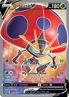 Orbeetle V (166/185) [Sword & Shield: Vivid Voltage] | Exor Games Bridgewater
