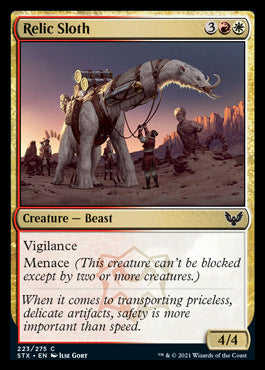 Relic Sloth [Strixhaven: School of Mages] | Exor Games Bridgewater