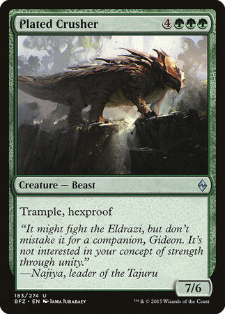 Plated Crusher [Battle for Zendikar] | Exor Games Bridgewater