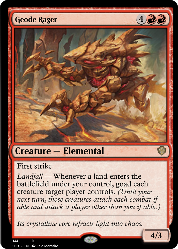 Geode Rager [Starter Commander Decks] | Exor Games Bridgewater