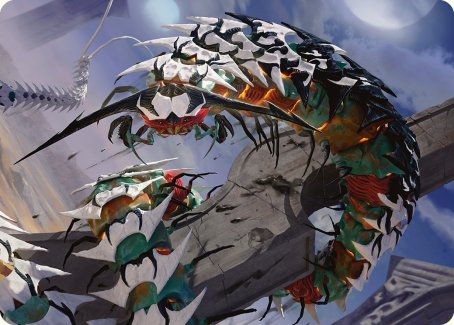 Atraxa's Skitterfang Art Card [Phyrexia: All Will Be One Art Series] | Exor Games Bridgewater