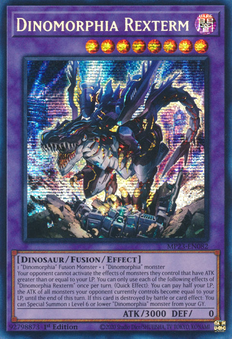 Dinomorphia Rexterm [MP23-EN082] Prismatic Secret Rare | Exor Games Bridgewater