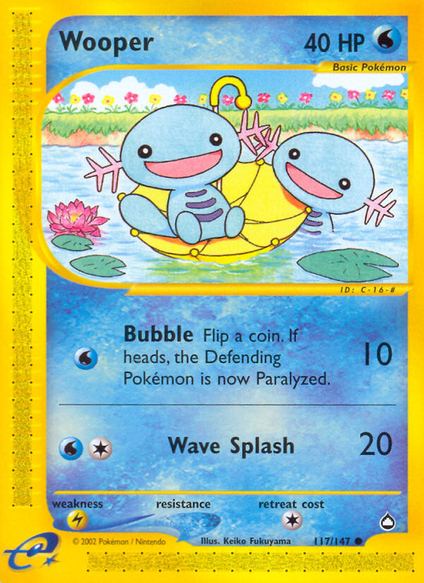 Wooper (117/147) [Aquapolis] | Exor Games Bridgewater