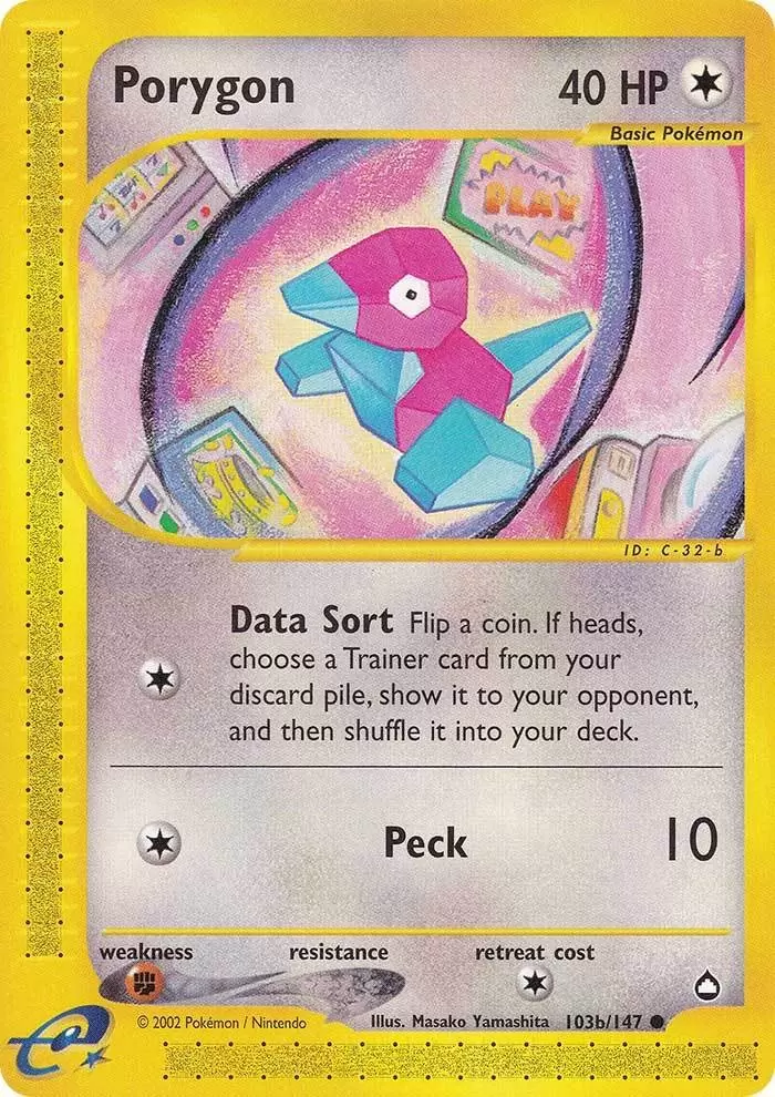 Porygon (103b/147) [Aquapolis] | Exor Games Bridgewater