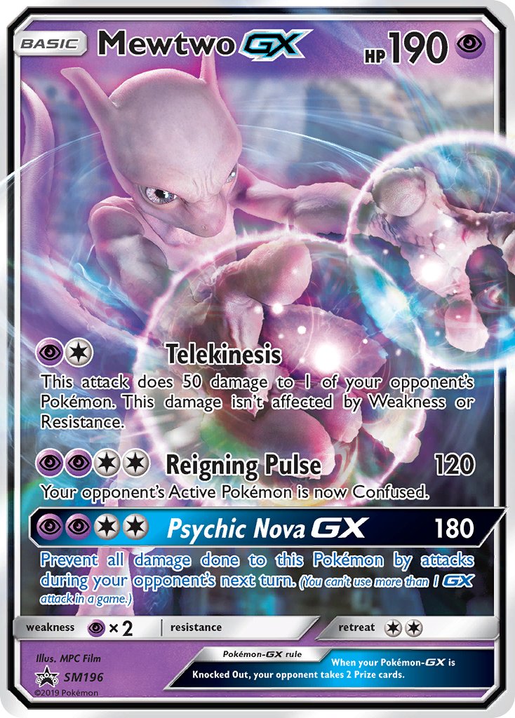 Mewtwo GX (SM196) [Sun & Moon: Black Star Promos] | Exor Games Bridgewater