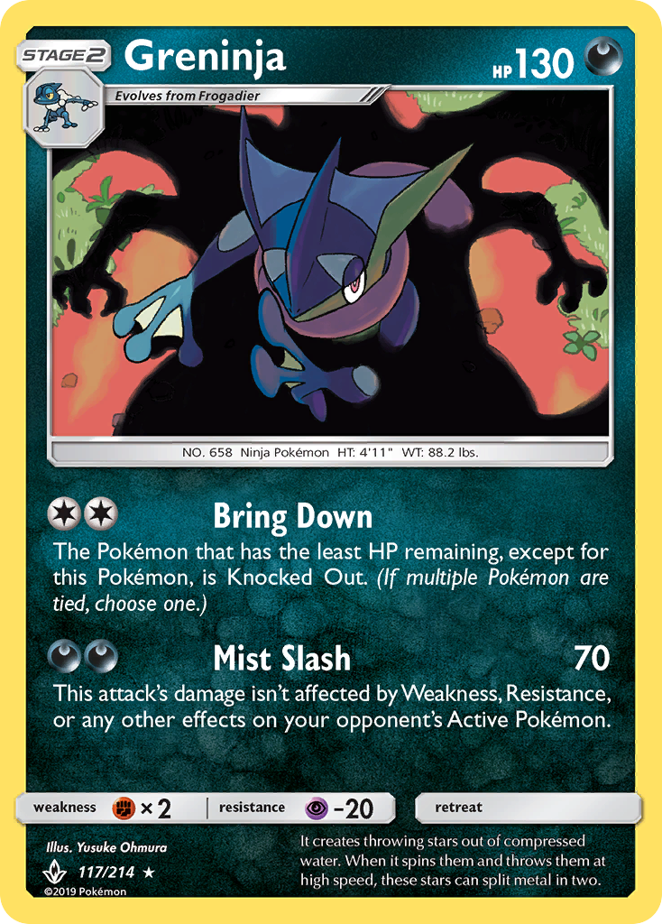 Greninja (117/214) [Sun & Moon: Unbroken Bonds] | Exor Games Bridgewater