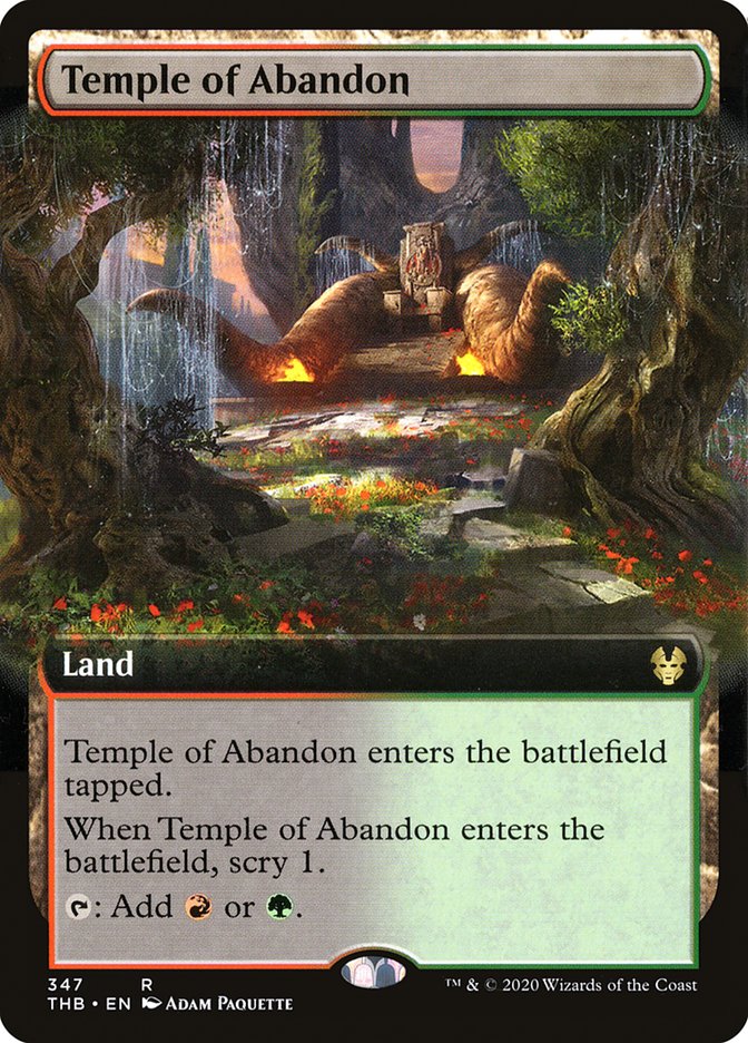 Temple of Abandon (Extended Art) [Theros Beyond Death] | Exor Games Bridgewater