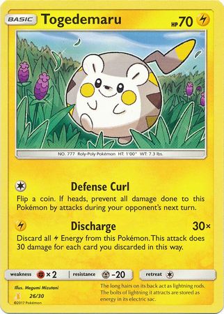 Togedemaru (26/30) [Sun & Moon: Trainer Kit - Alolan Raichu] | Exor Games Bridgewater