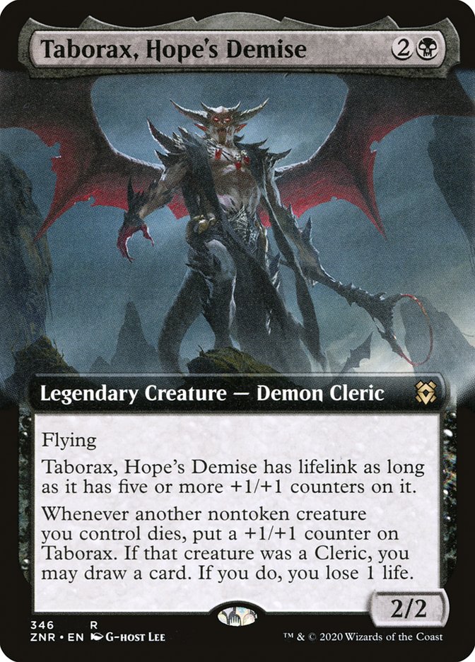 Taborax, Hope's Demise (Extended Art) [Zendikar Rising] | Exor Games Bridgewater