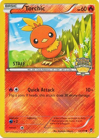 Torchic (12/111) (City Championship Promo Staff) [XY: Furious Fists] | Exor Games Bridgewater