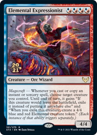 Elemental Expressionist [Strixhaven: School of Mages Prerelease Promos] | Exor Games Bridgewater