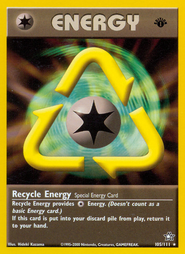 Recycle Energy (105/111) [Neo Genesis 1st Edition] | Exor Games Bridgewater