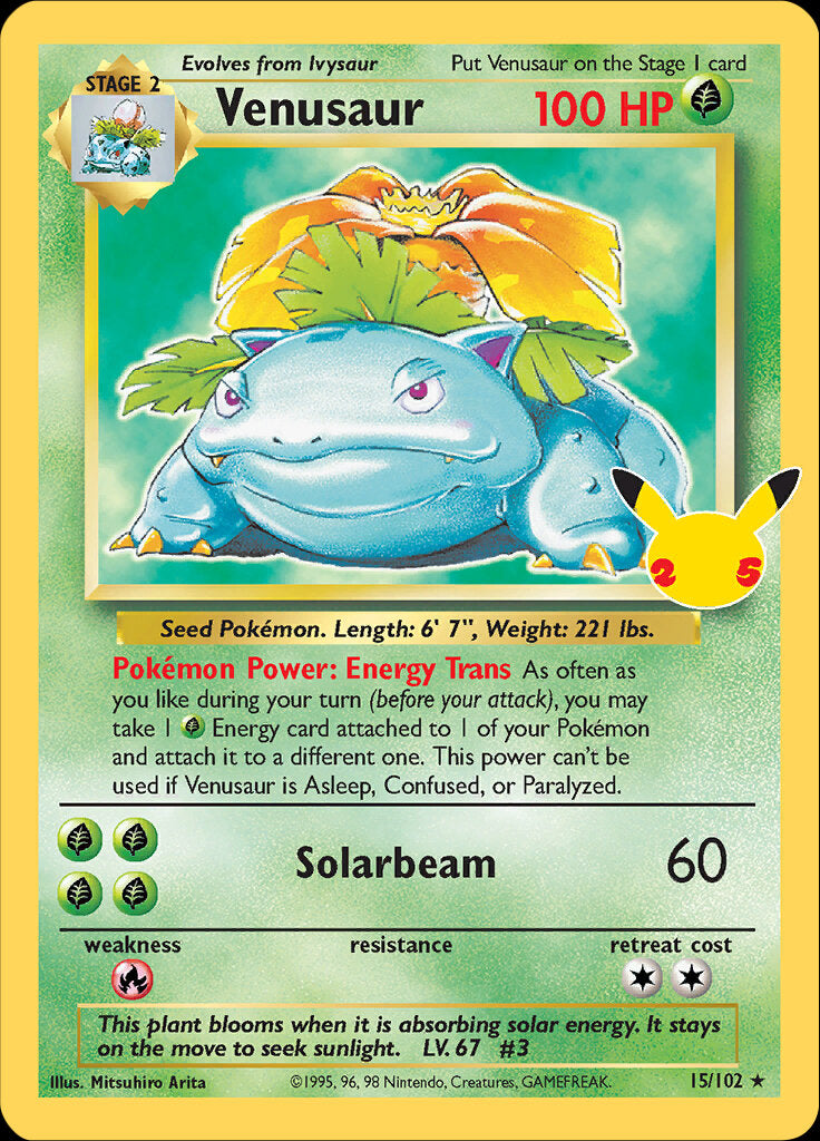 Venusaur (15/102) [Celebrations: 25th Anniversary - Classic Collection] | Exor Games Bridgewater