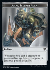 Soldier // Ajani, Sleeper Agent Emblem Double-sided Token [Dominaria United Tokens] | Exor Games Bridgewater
