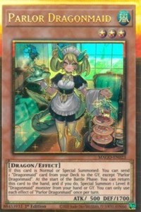 Parlor Dragonmaid [MAGO-EN023] Gold Rare | Exor Games Bridgewater