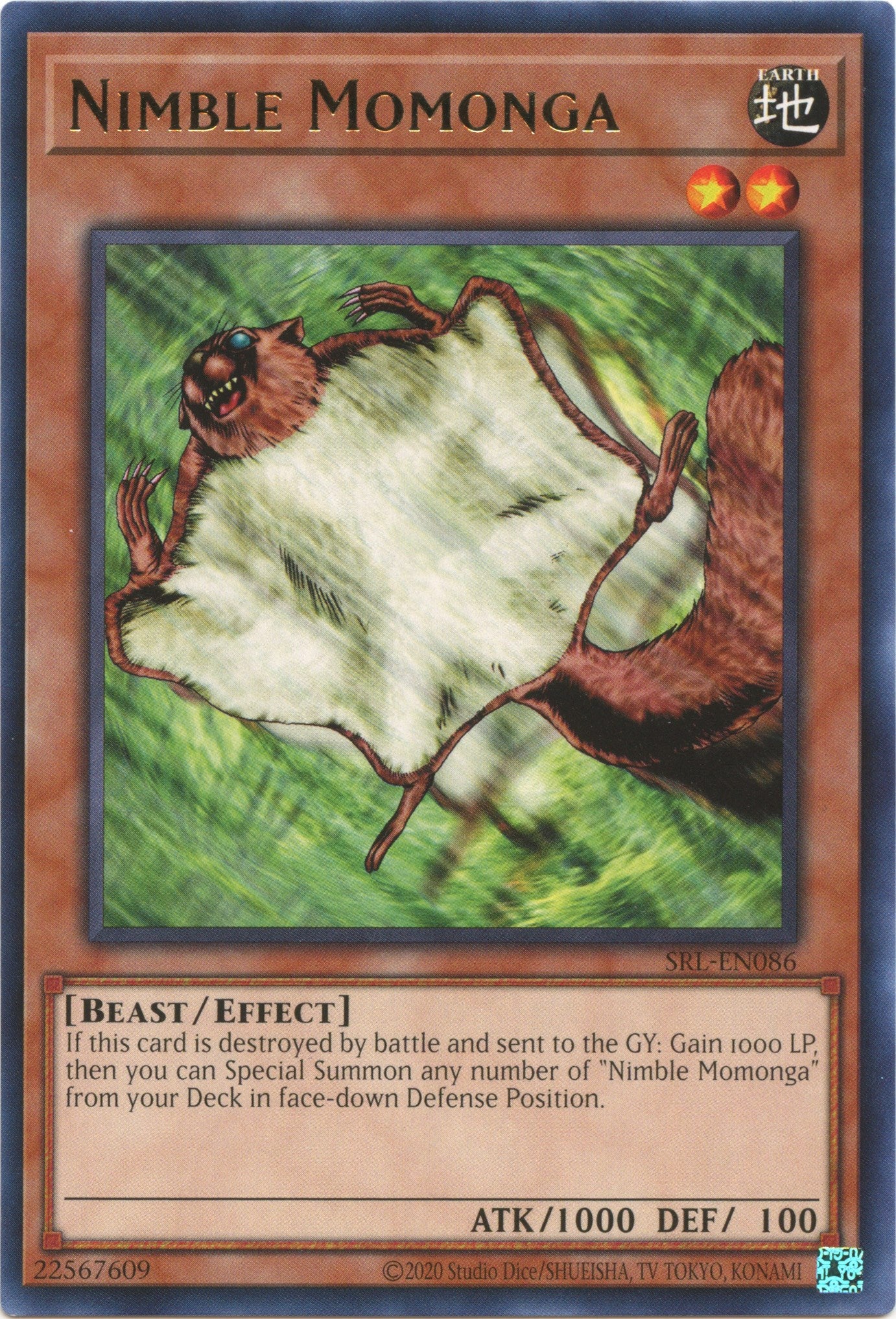 Nimble Momonga (25th Anniversary) [SRL-EN086] Rare | Exor Games Bridgewater