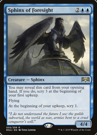 Sphinx of Foresight [Ravnica Allegiance] | Exor Games Bridgewater