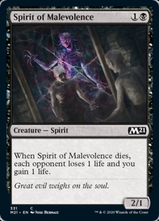 Spirit of Malevolence [Core Set 2021] | Exor Games Bridgewater