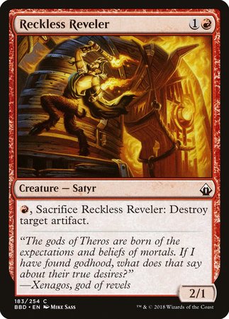 Reckless Reveler [Battlebond] | Exor Games Bridgewater