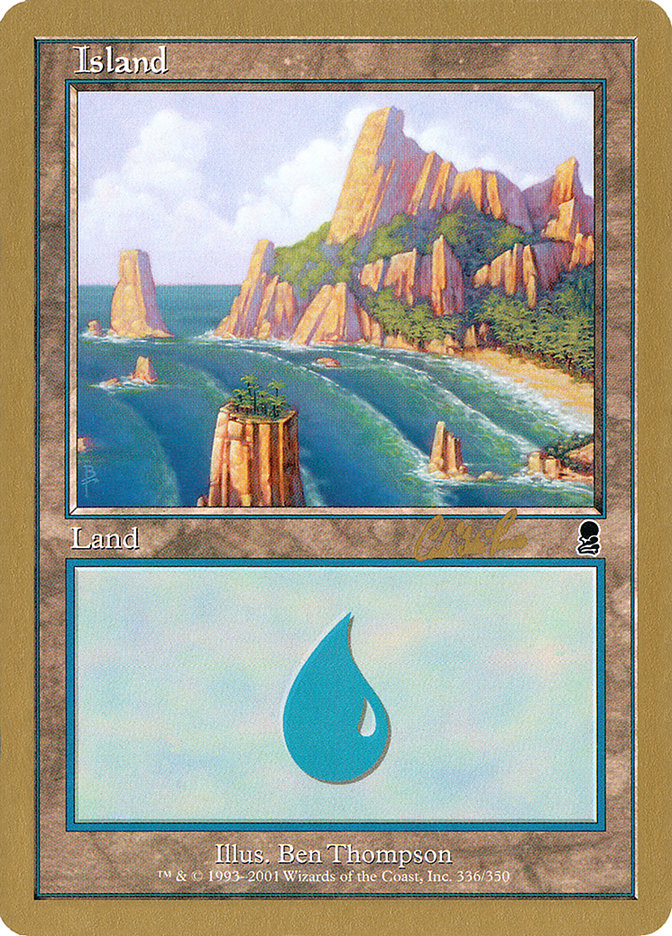Island (cr336) (Carlos Romao) [World Championship Decks 2002] | Exor Games Bridgewater