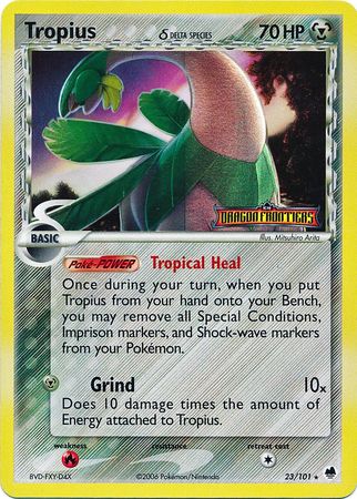 Tropius (23/101) (Delta Species) (Stamped) [EX: Dragon Frontiers] | Exor Games Bridgewater