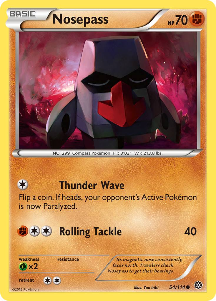 Nosepass (54/114) [XY: Steam Siege] | Exor Games Bridgewater