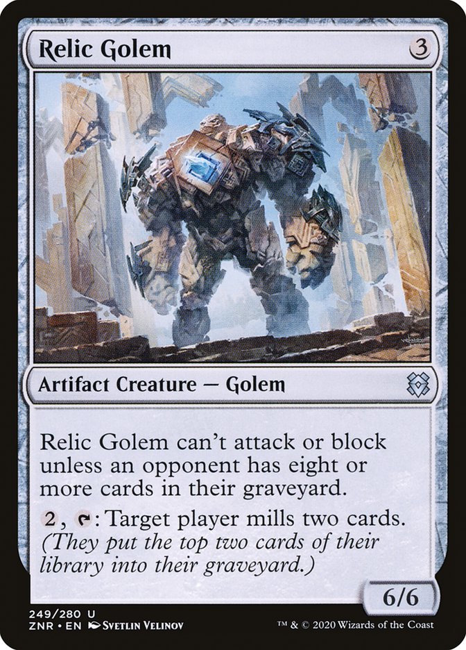 Relic Golem [Zendikar Rising] | Exor Games Bridgewater