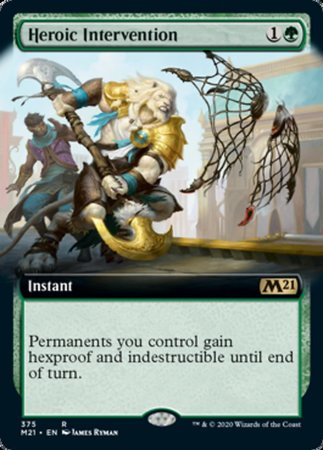 Heroic Intervention (Extended Art) [Core Set 2021] | Exor Games Bridgewater