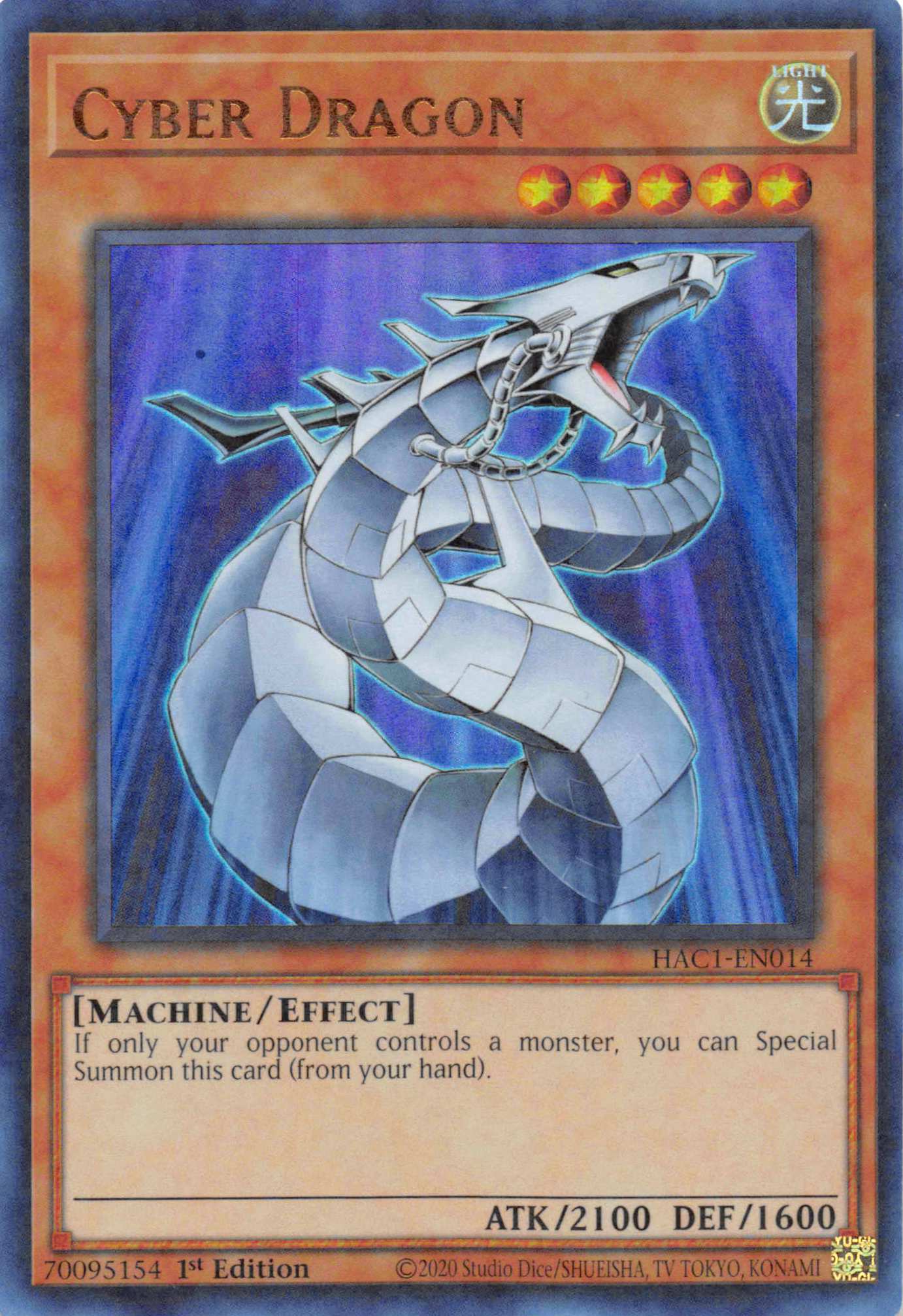 Cyber Dragon (Duel Terminal) [HAC1-EN014] Parallel Rare | Exor Games Bridgewater