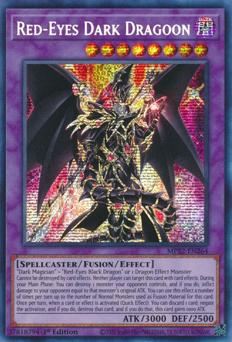 Red-Eyes Dark Dragoon [MP22-EN264] Prismatic Secret Rare | Exor Games Bridgewater