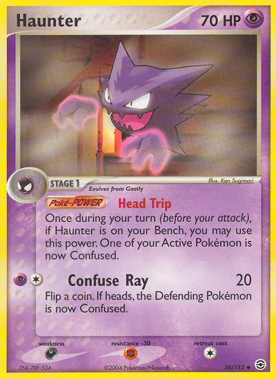 Haunter (34/112) [EX: FireRed & LeafGreen] | Exor Games Bridgewater