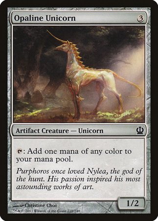 Opaline Unicorn [Theros] | Exor Games Bridgewater