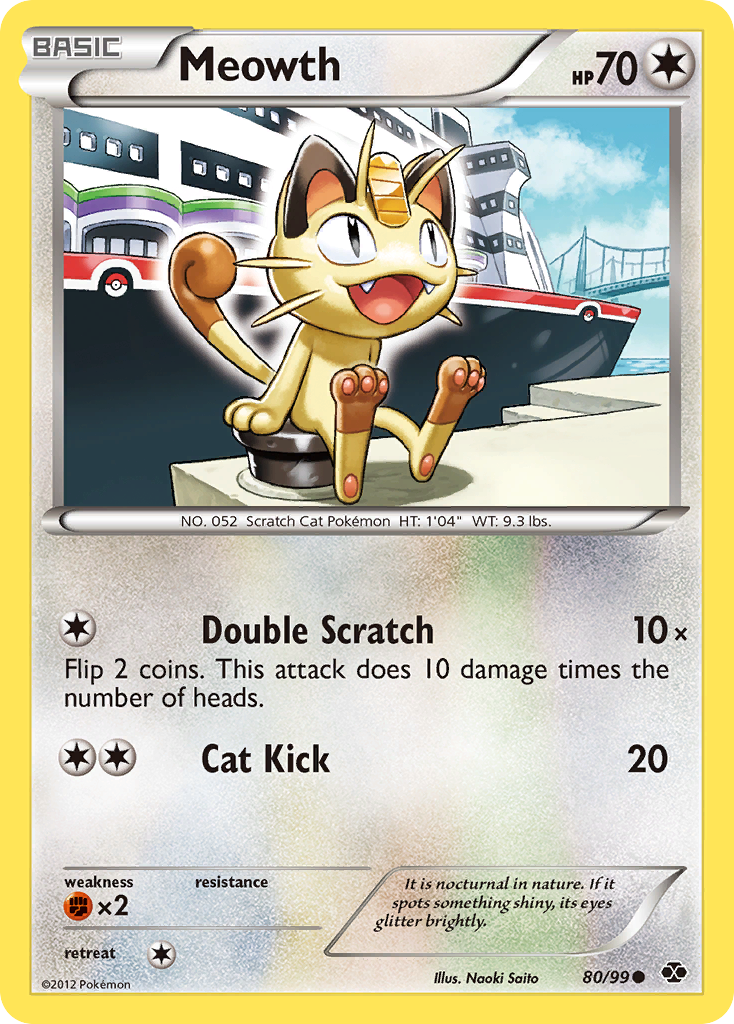 Meowth (80/99) [Black & White: Next Destinies] | Exor Games Bridgewater