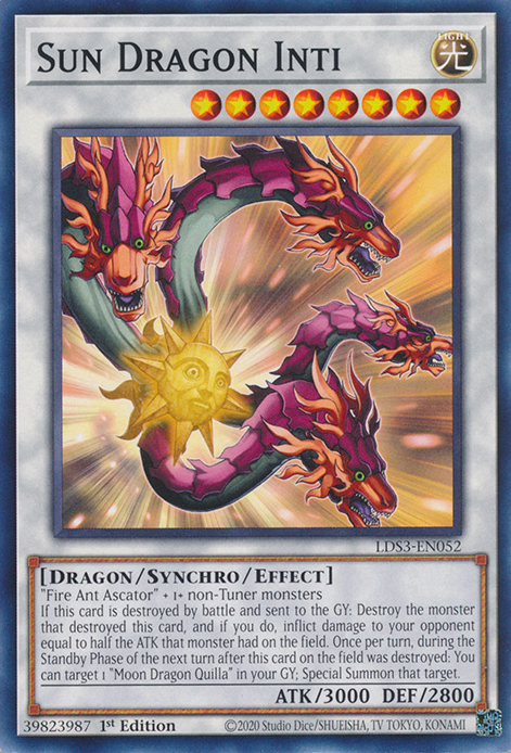 Sun Dragon Inti [LDS3-EN052] Common | Exor Games Bridgewater