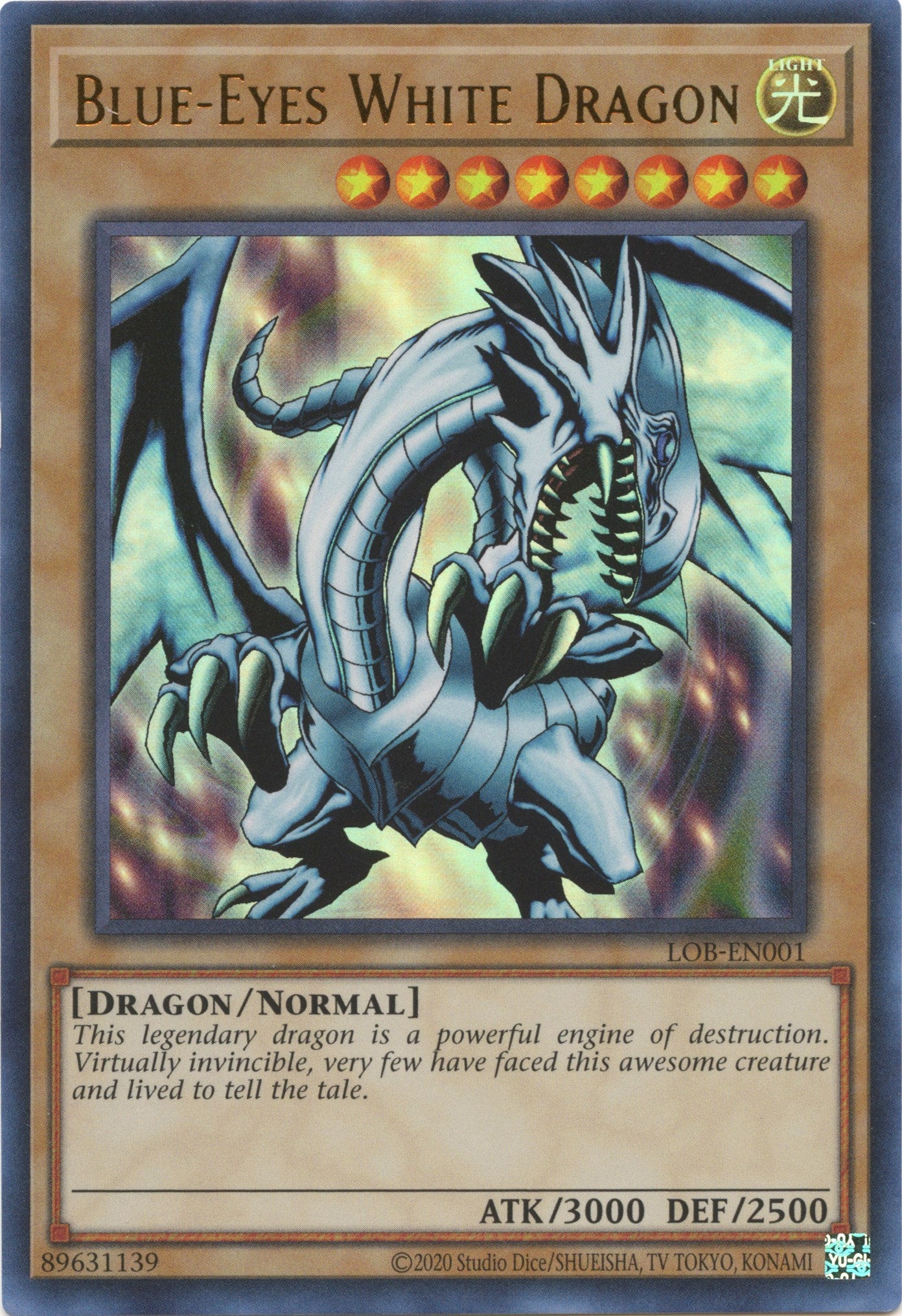 Blue-Eyes White Dragon (25th Anniversary) [LOB-EN001] Ultra Rare | Exor Games Bridgewater