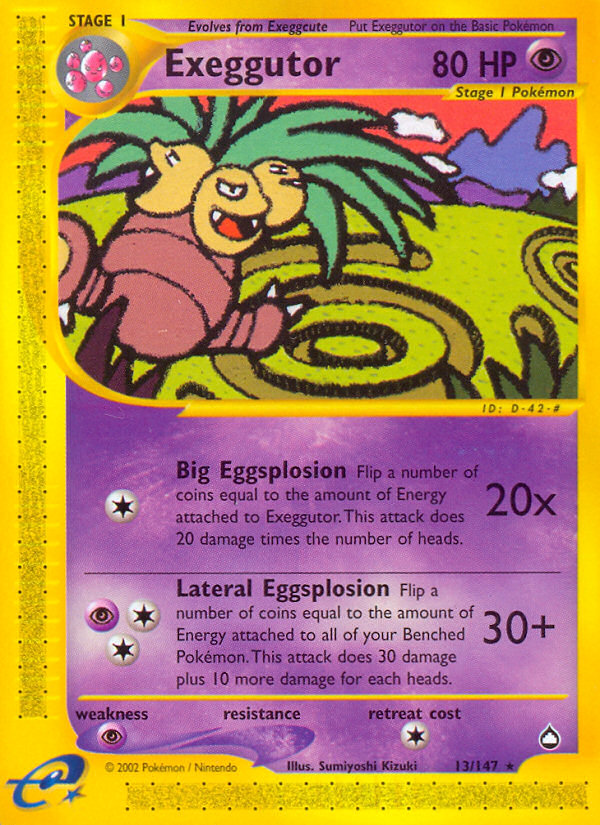 Exeggutor (13/147) [Aquapolis] | Exor Games Bridgewater
