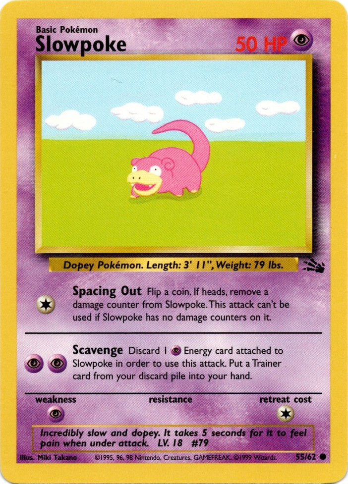 Slowpoke (55/62) [Fossil Unlimited] | Exor Games Bridgewater