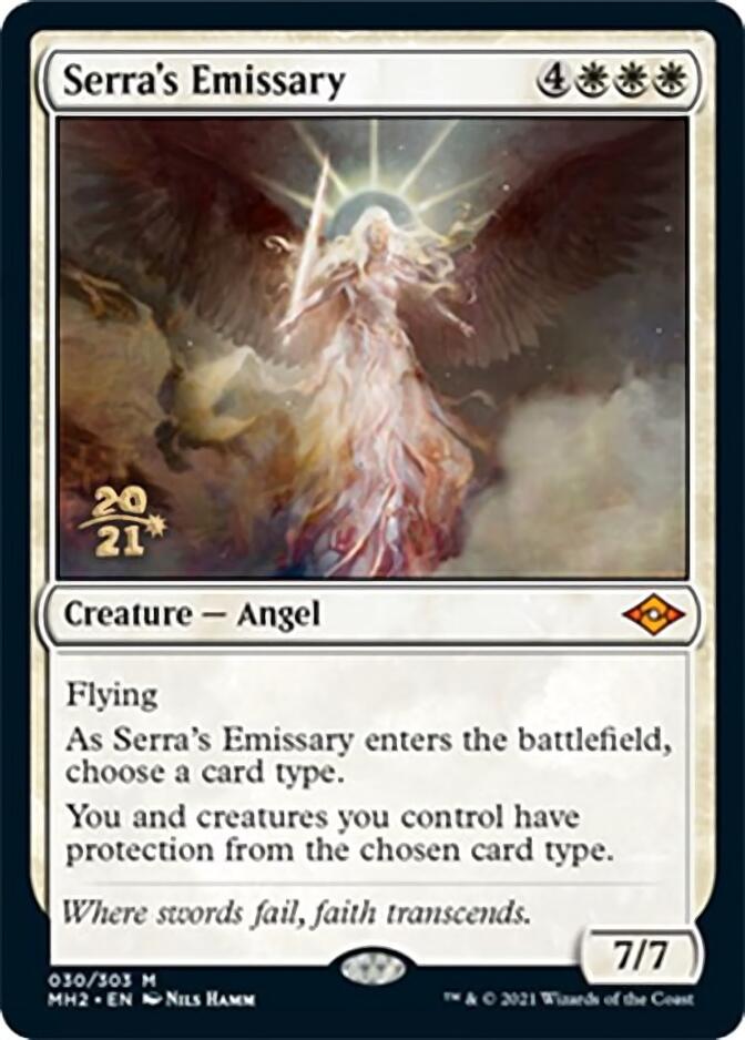 Serra's Emissary [Modern Horizons 2 Prerelease Promos] | Exor Games Bridgewater