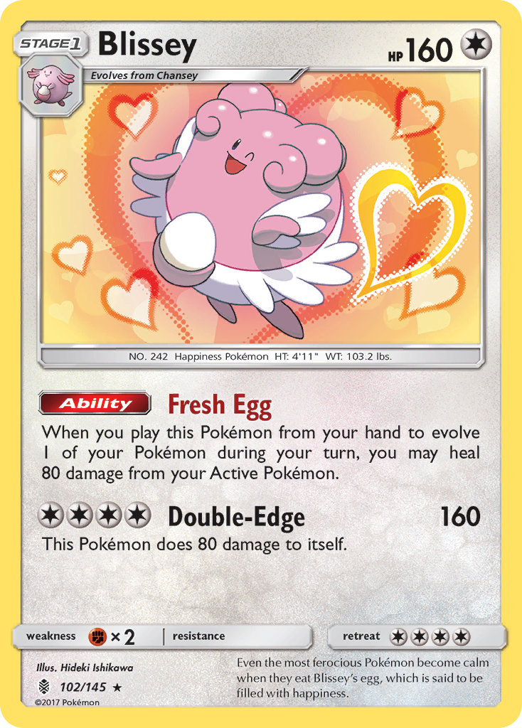 Blissey (102/145) [Sun & Moon: Guardians Rising] | Exor Games Bridgewater