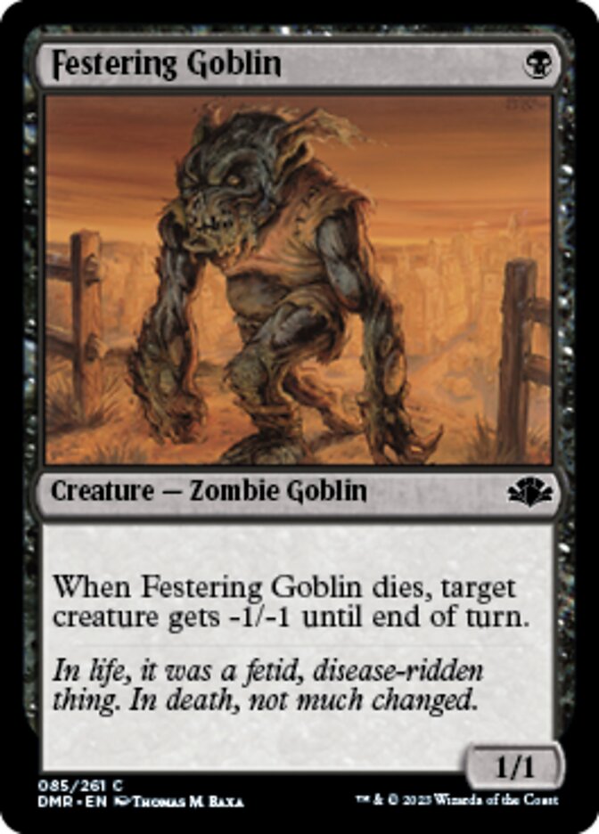 Festering Goblin [Dominaria Remastered] | Exor Games Bridgewater