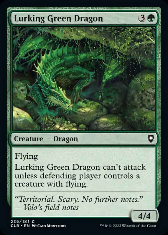 Lurking Green Dragon [Commander Legends: Battle for Baldur's Gate] | Exor Games Bridgewater