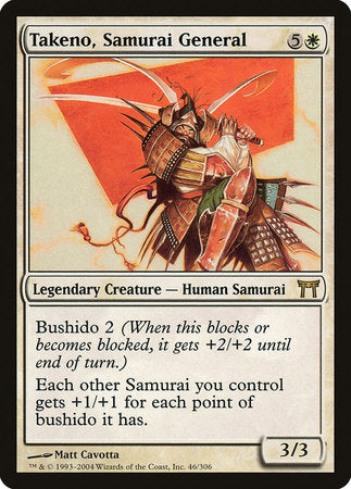 Takeno, Samurai General [Champions of Kamigawa] | Exor Games Bridgewater