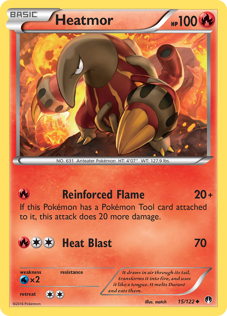 Heatmor (15/122) [XY: BREAKpoint] | Exor Games Bridgewater