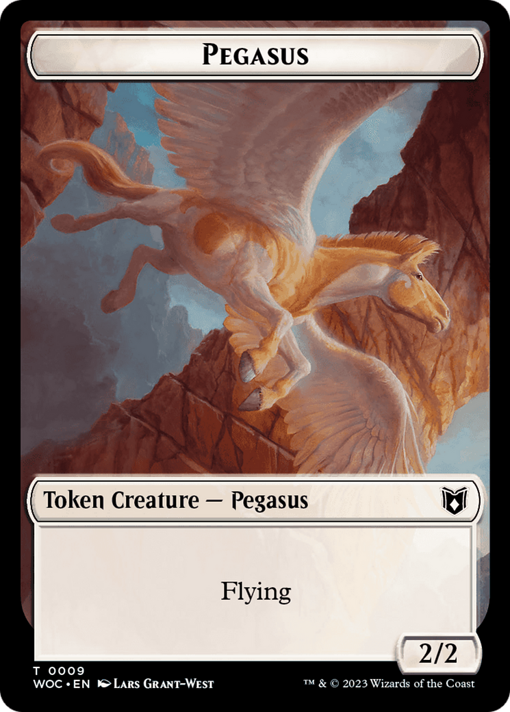 Pirate // Pegasus Double-Sided Token [Wilds of Eldraine Commander Tokens] | Exor Games Bridgewater