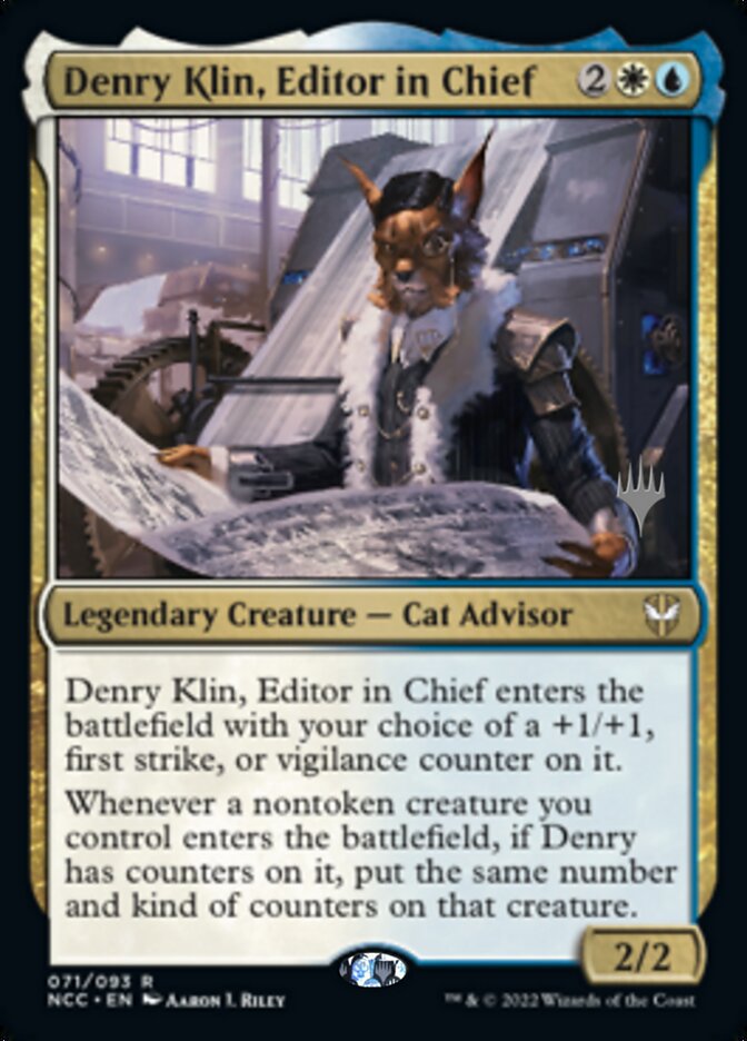 Denry Klin, Editor in Chief (Promo Pack) [Streets of New Capenna Commander Promos] | Exor Games Bridgewater