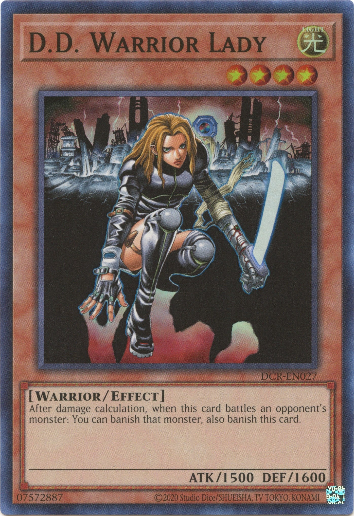 D.D. Warrior Lady (25th Anniversary) [DCR-EN027] Super Rare | Exor Games Bridgewater